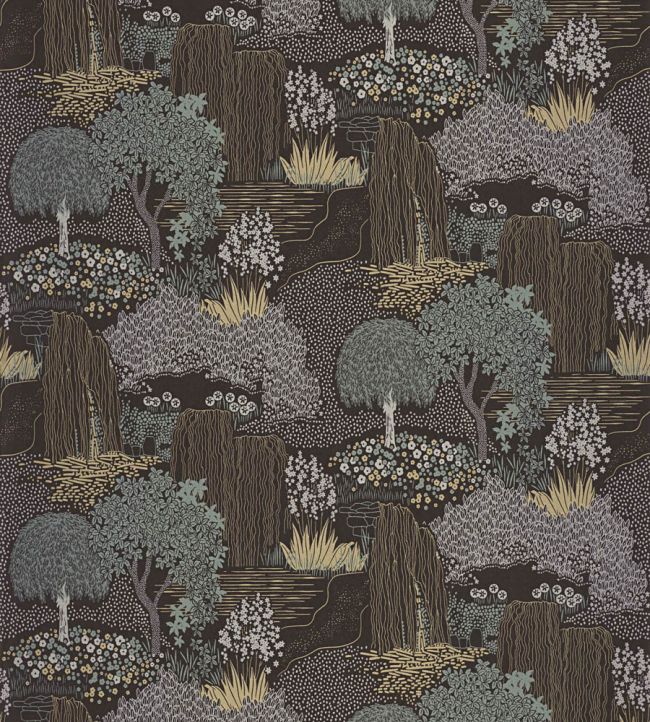 Niwa Wallpaper by Casadeco Vert Taiga