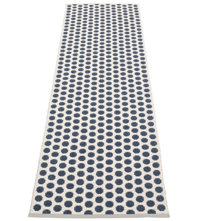 Pappelina Noa Runner rug Dark Blue/Vanilla NO3G725 Dark Blue/Vanilla