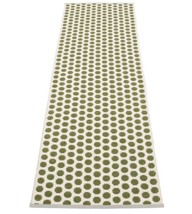 Pappelina Noa Runner rug Dark Olive/Vanilla NO1J725 Dark Olive/Vanilla