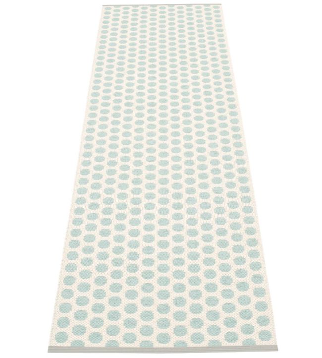 Pappelina Noa Runner rug Pale Turquoise/Vanilla NO1A725 Pale Turquoise/Vanilla