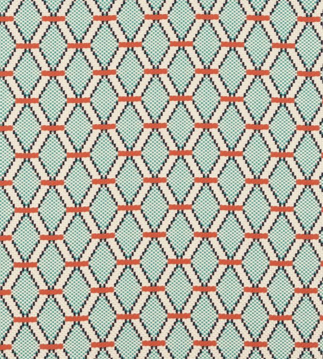 Guinguette Fabric by Nobilis Blue/Orange