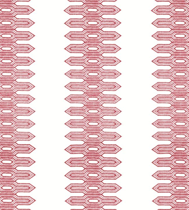 Nola Stripe Embroidery Fabric by Thibaut Pink