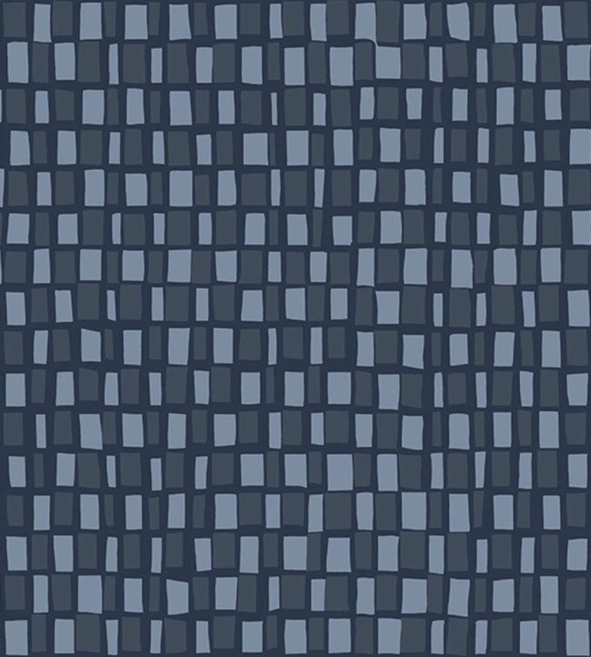 Noppa Wallpaper by Marimekko Navy