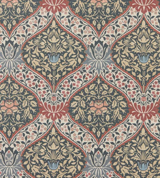 Norbury Wallpaper by Morris & Co Brick/Teal