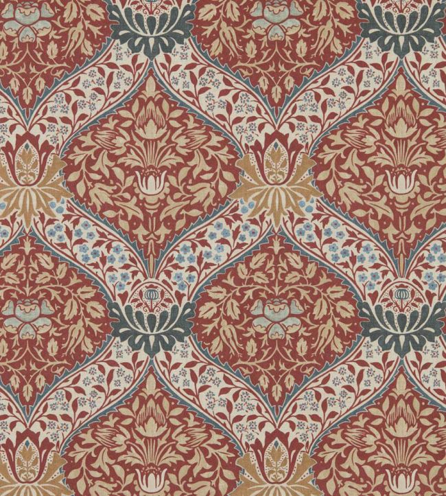 Norbury Wallpaper by Morris & Co Slate/Madder
