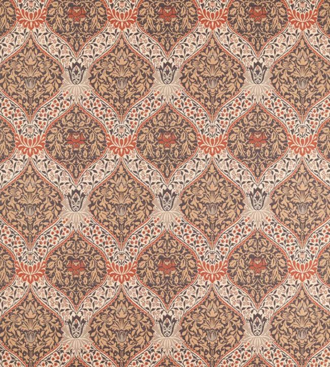 Norbury Weave Fabric by Morris & Co Tobacco/Russet