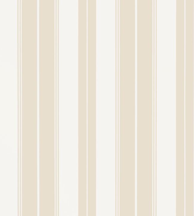 Norfolk Stripe Wallpaper by Thibaut Beige