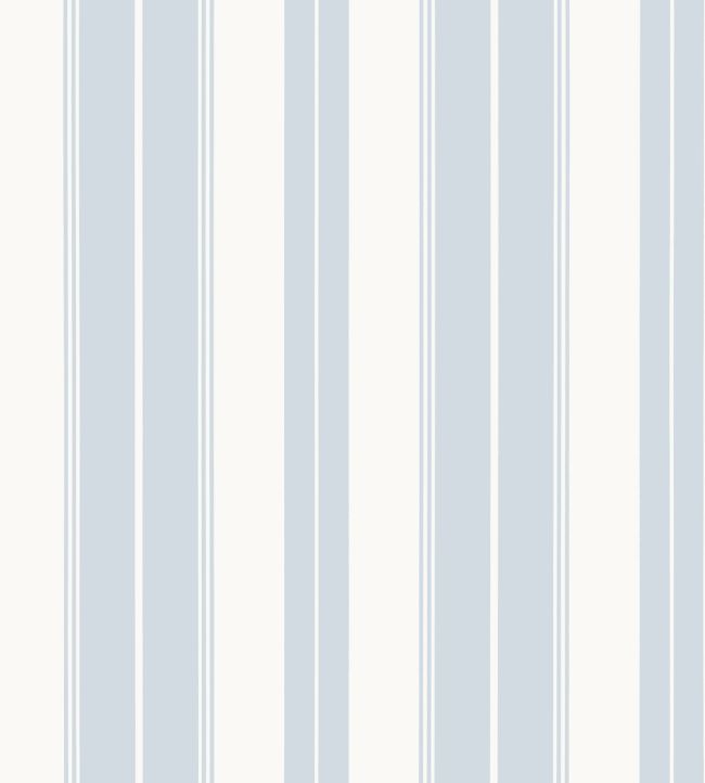 Norfolk Stripe Wallpaper by Thibaut Light Blue
