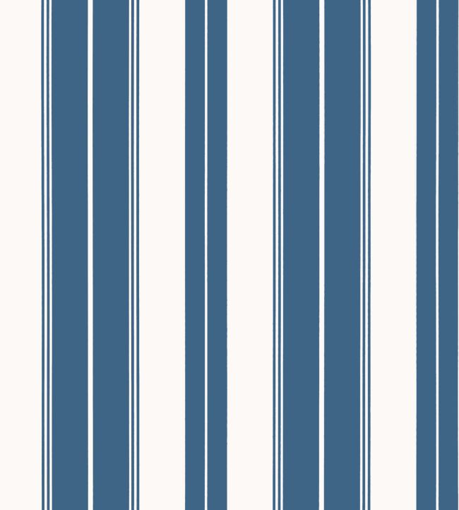 Norfolk Stripe Wallpaper by Thibaut Navy