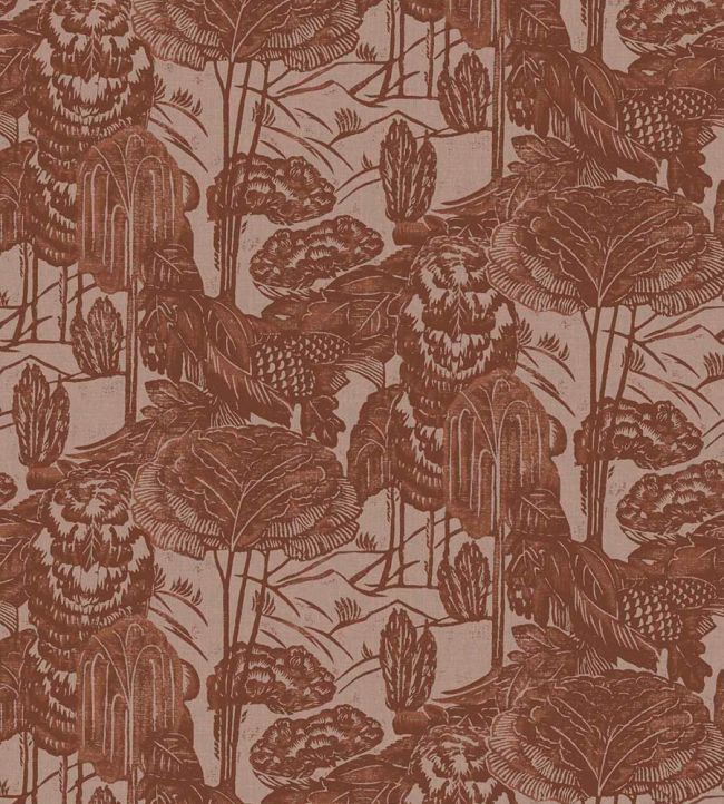 Nostalgic Evergreen Wallpaper by Eijffinger Red