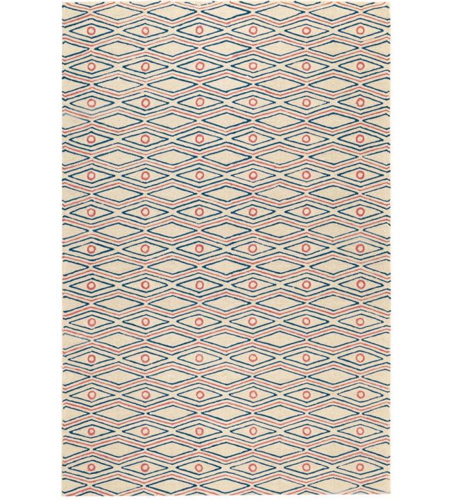 GP & J Baker Noughts & Crosses rug Blue/Red BA50065.1.0 Blue/Red