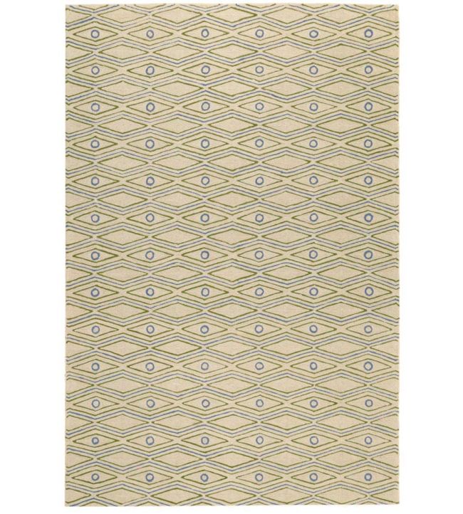 GP & J Baker Noughts & Crosses rug Green/Blue BA50065.3.0 Green/Blue