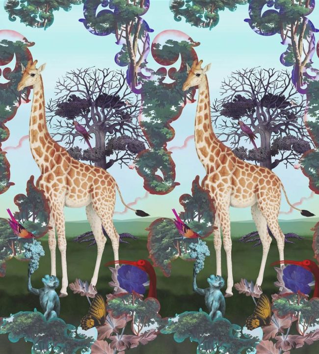 Novafrica Sunrise Scene 1 Mural by Christian Lacroix Azur