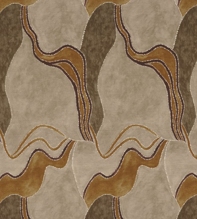 Nunga Fabric by Camengo Moka