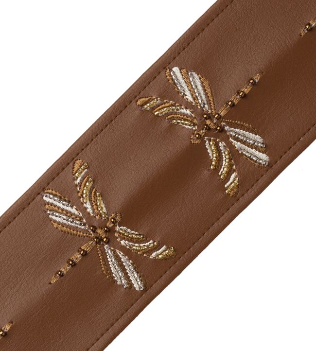 Nymph Beaded Border Trimming by Samuel & Sons Chestnut