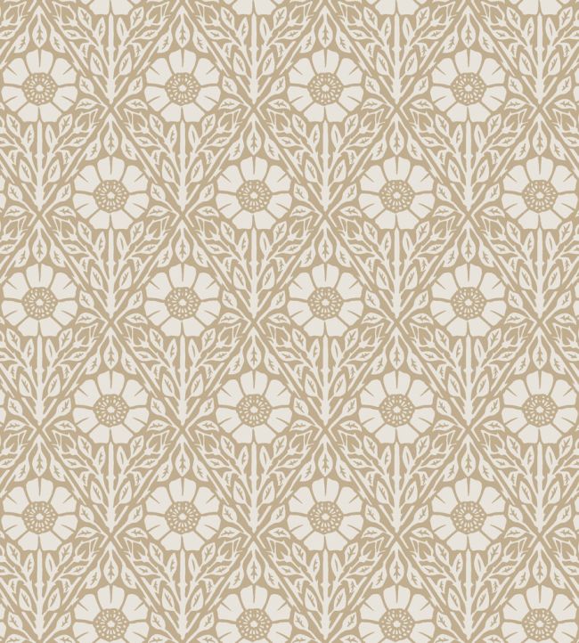 Nyponros Wallpaper by Borastapeter Beige