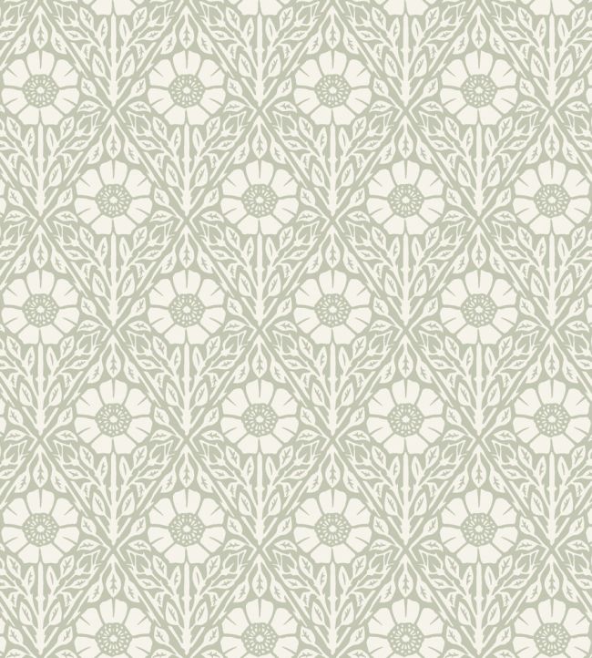Nyponros Wallpaper by Borastapeter Green