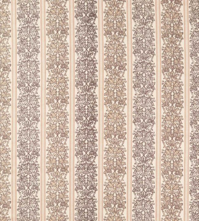Oak & Blossom Weave Fabric by Morris & Co Chestnut
