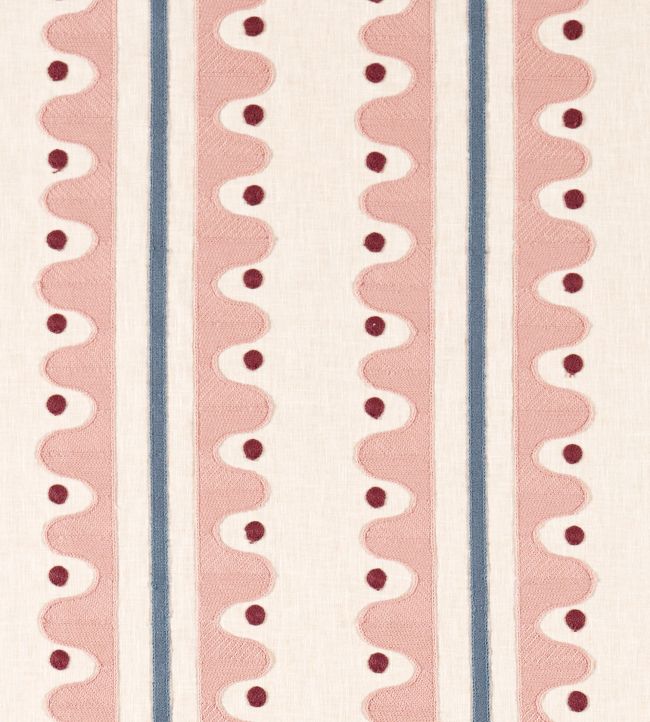 Oakham Embroidery Fabric by Scion Dusk Pink