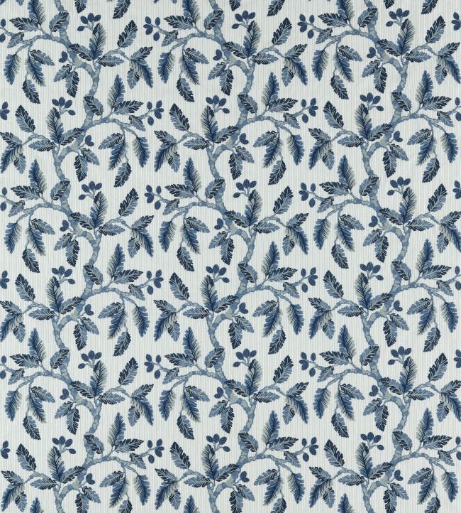 Oaknut Stripe Fabric by Sanderson Indigo/Multi