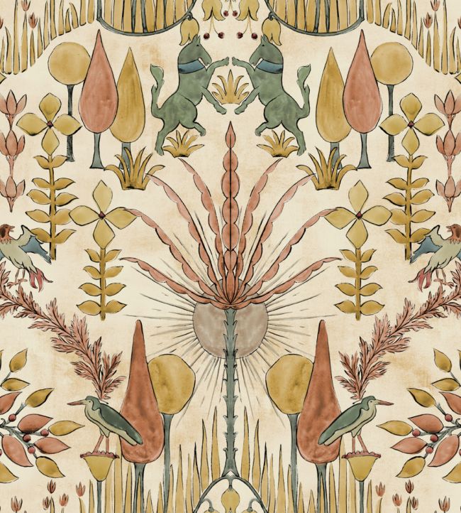 Oasis Villa Wallpaper by Coordonne Sand