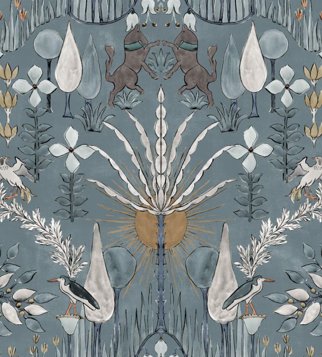 Oasis Villa Wallpaper by Coordonne Sky