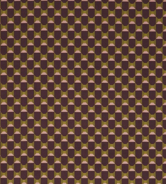 Obi Check Fabric by Liberty Brinjal