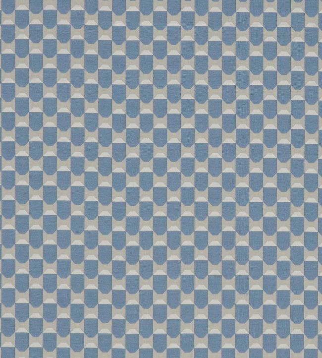 Obi Check Fabric by Liberty Flax Flower