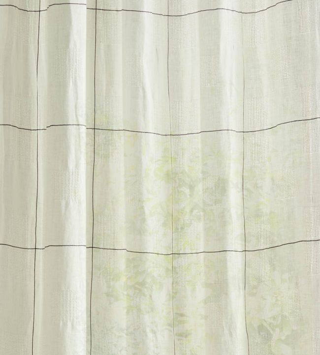 Oceana Check Fabric by Sanderson Seaspray White