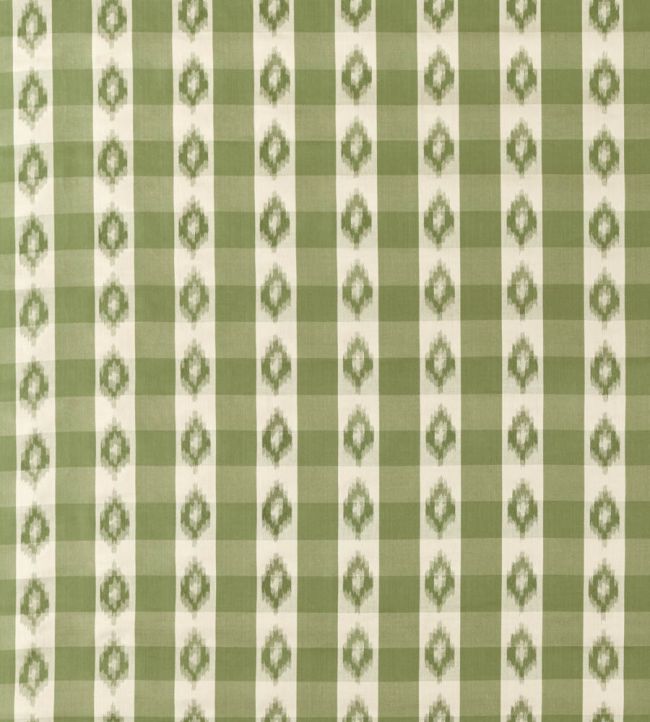 Odisha Check Fabric by Sanderson Yew Green
