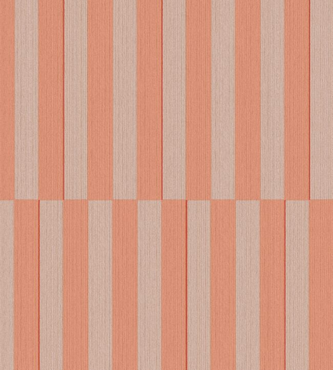 Offset Stripe Wallpaper by Eijffinger Rose/Salmon