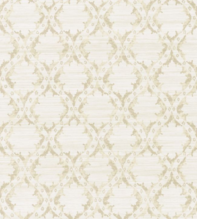 Ogive Grasscloth Wallpaper by Madeaux 01 Limestone