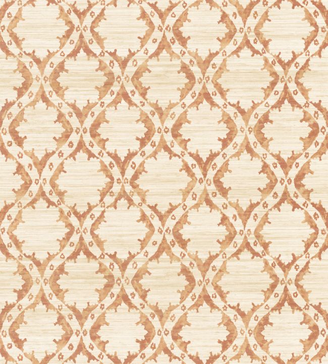 Ogive Grasscloth Wallpaper by Madeaux 03 Clay
