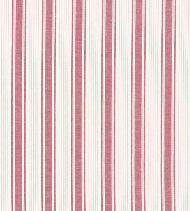Ojai Stripe Fabric by Schumacher Red