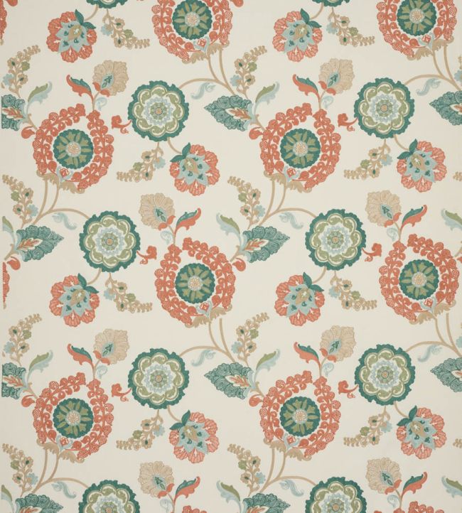 Olander Fabric by Colefax and Fowler Red/Green