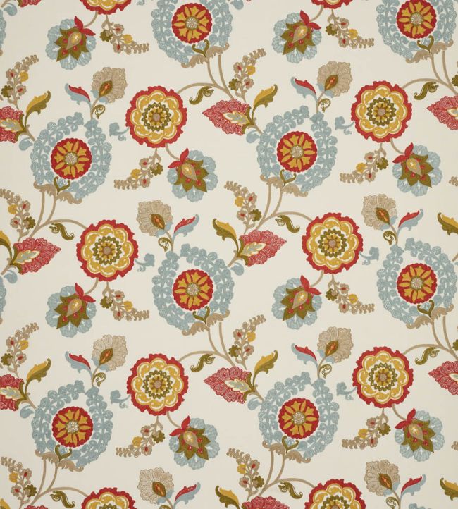 Olander Fabric by Colefax and Fowler Tomato/Olive