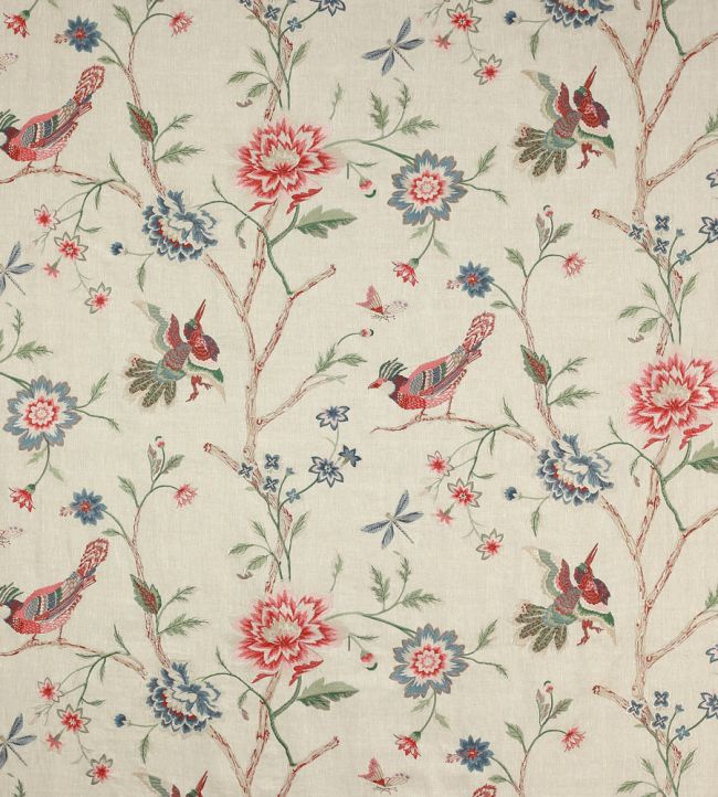 Olivia Fabric by Colefax and Fowler Red/Green