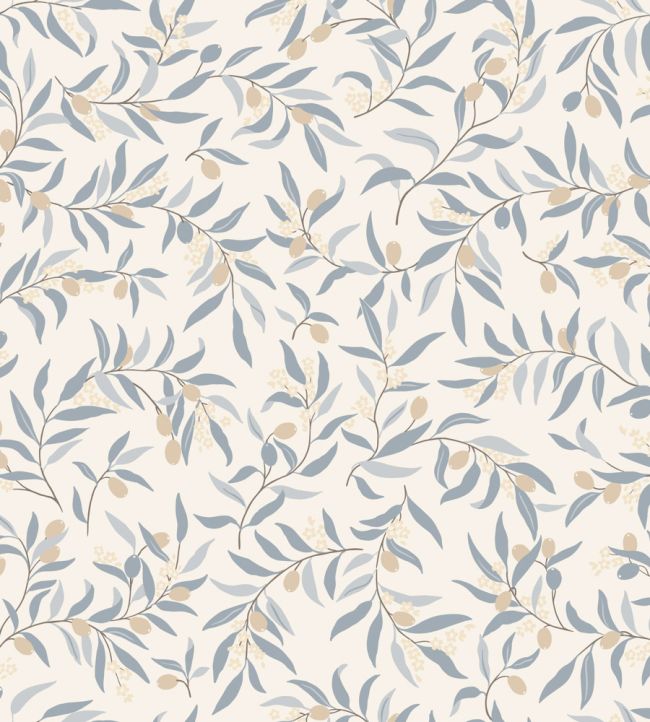 Olivia Wallpaper by Sandberg Light Blue