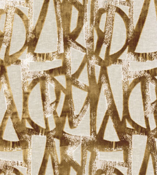 Omaha Fabric by Camengo Ocre