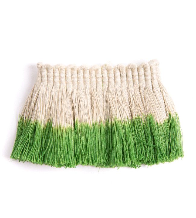 Ombre Fringe Trimming by Christopher Farr Cloth Green
