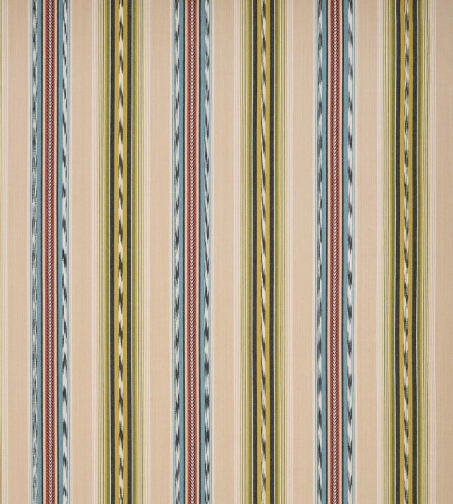 Ombrone Fabric by Osborne & Little Ecru/Chartreuse/Sky