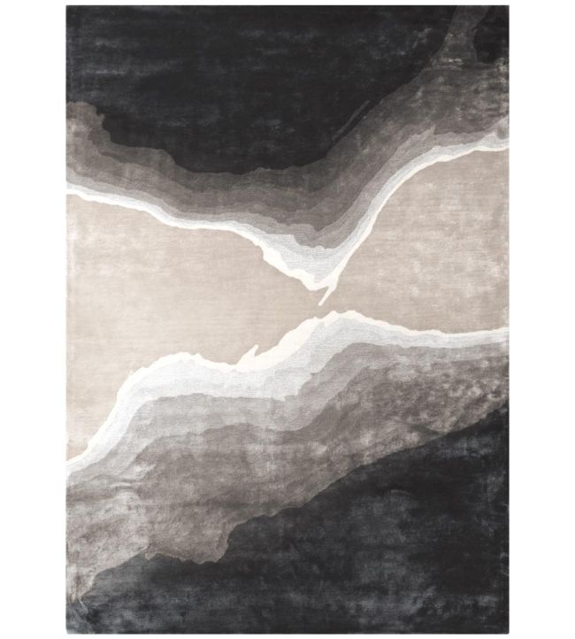 William Yeoward Onda rug Charcoal WYR00166X Charcoal
