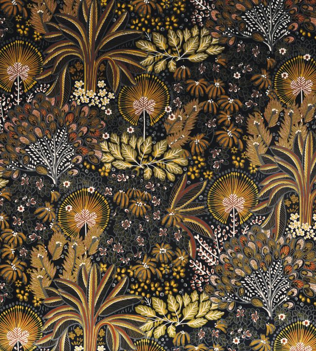 Opium Fabric by Casamance Olive / Mimosa