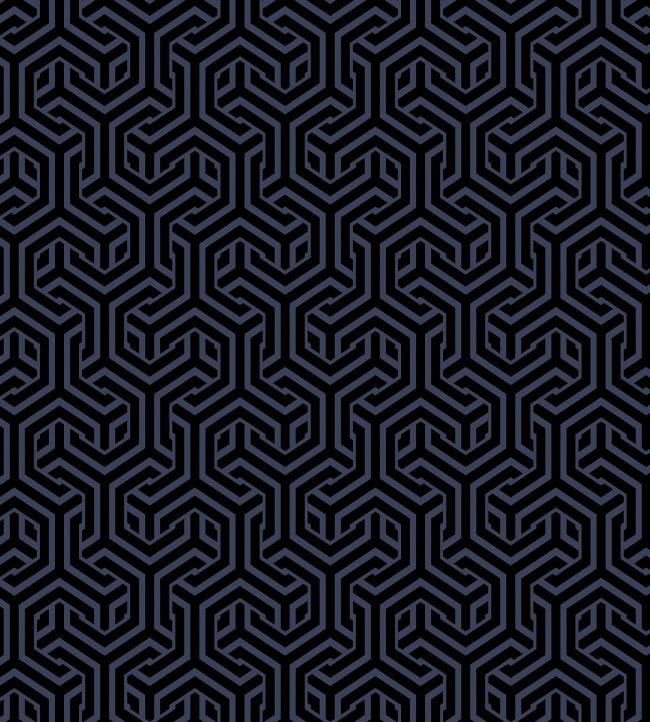 Opus Fabric by Arley House Black / Navy