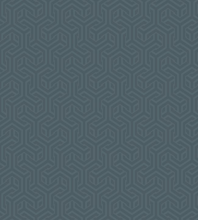 Opus Wallpaper by Arley House Blue