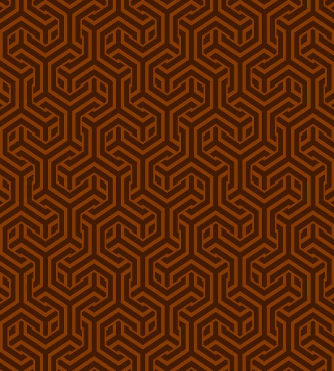 Opus Fabric by Arley House Rust / Amber