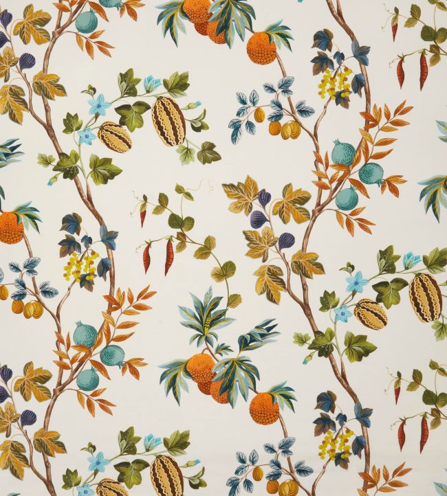 Orchard Linen Fabric by Osborne & Little Orange