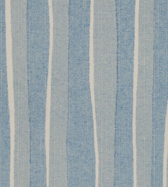 Orchard Stripe Fabric by Fermoie Sky Blue