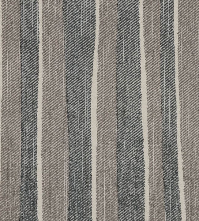 Orchard Stripe Fabric by Fermoie Charcoal