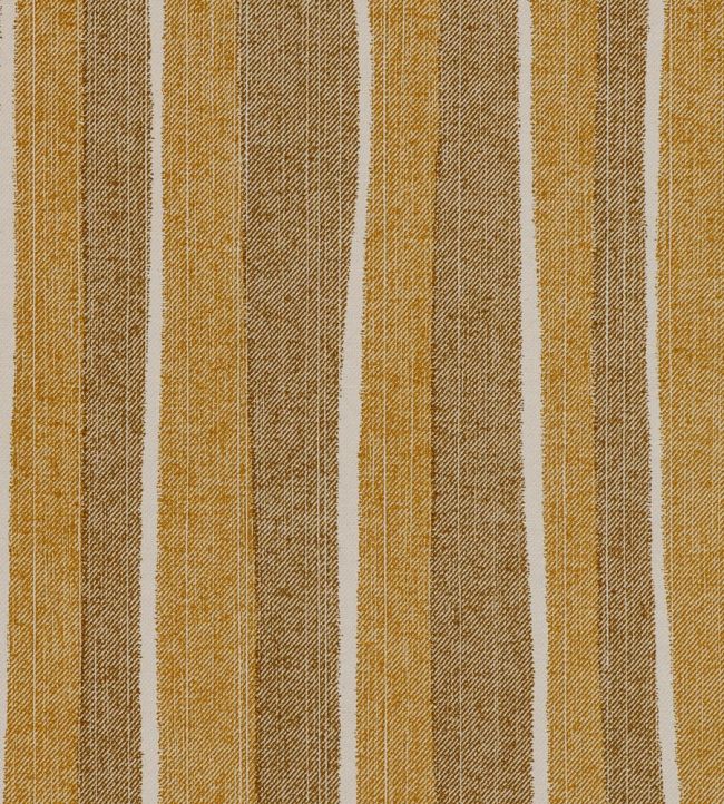 Orchard Stripe Fabric by Fermoie Mustard